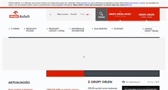 Desktop Screenshot of orlen-asfalt.pl